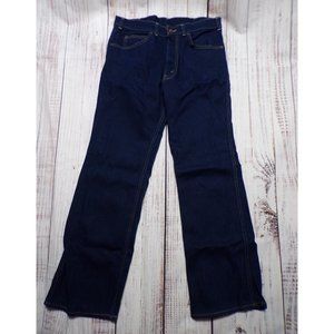 Levis Straight Leg Mens Jeans Size 30x30 Dark Wash Mid Rise - 23685